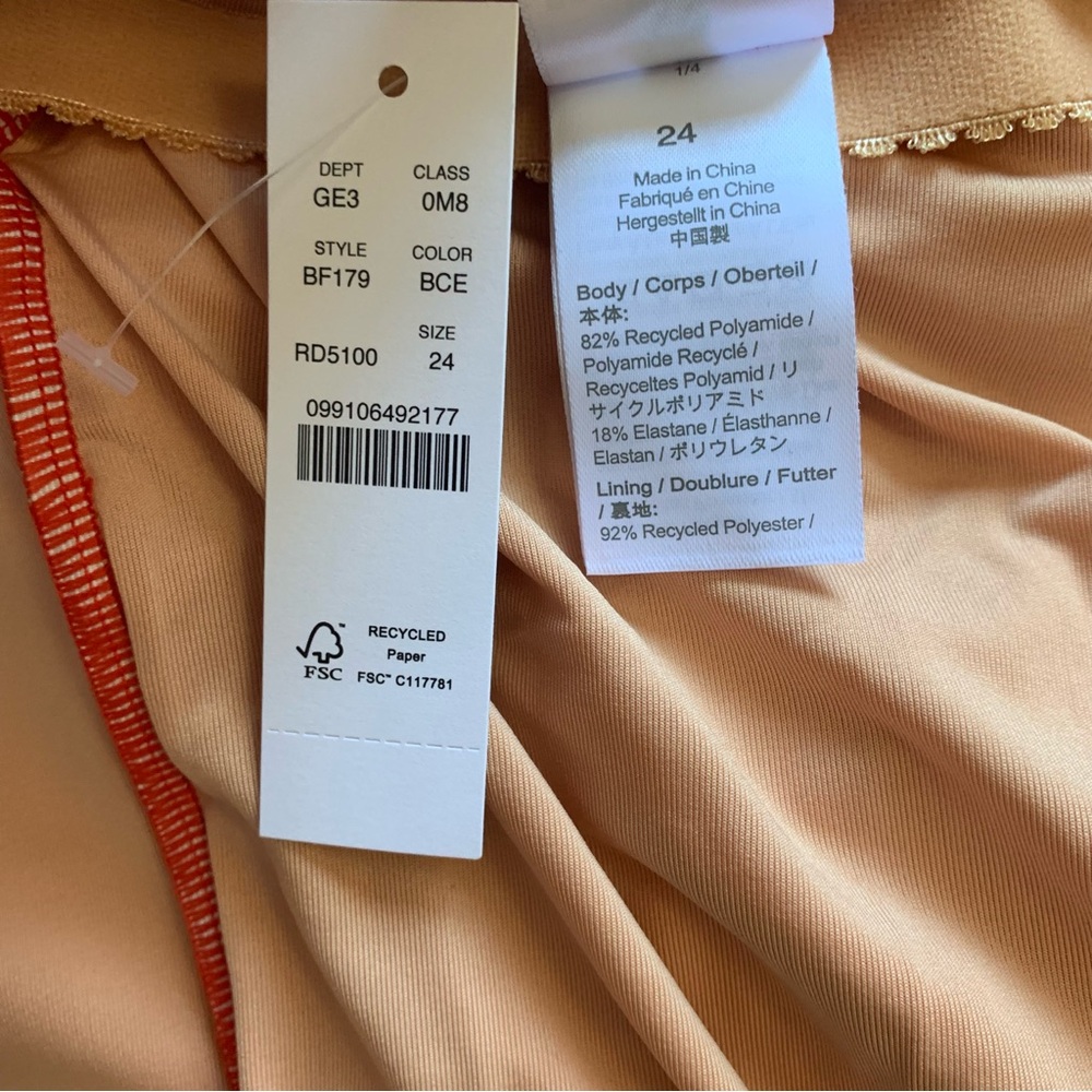 J Crew Red Ruched Squareneck One Piece Swimsuit Size 24 NWT - Picture 13 of 17
